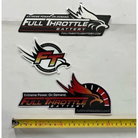 Unbranded 3 FULL THROTTLE BATTERY Decals Stickers overland adventure offroad camping rv