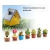 L 7pcs Pequeño Cactus Miniatura Suculentas Plantas Decora Z