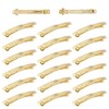 Cinaci 20 Pack 10cm /4 Inch Blank Plain DIY Craft Gold Metal French Hair Barrettes Snap Hair Clips Clasps for Women Girls Teens Hair Accessories (4 Inch)