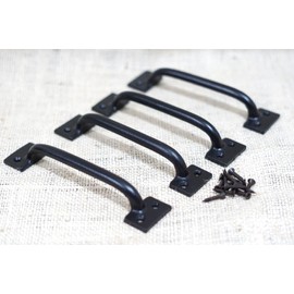 Vintage 4 Drawer Pulls Black Style Cabinet Handles Grasp Door 6" Kitchen Window Pull