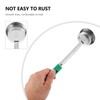 Cabilock 4 Ounce Solid Portion Control Serving Spoons, Stainless Steel