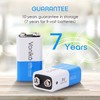 VONIKO 9V Batteries - Alkaline 9V Battery 4 Pack -