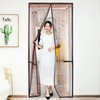 Brown Simple Magnetic Screen Door for Entryway/Door 90x210cm
