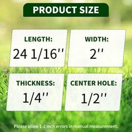 CLSR2U 502324 Mower Blades Compatible with King Kutter 6' Finish Mowers, 72" Finishing Mower Blades for RFM72, RSFM-72, Replace for 190324, 91-453 (3 Pack)