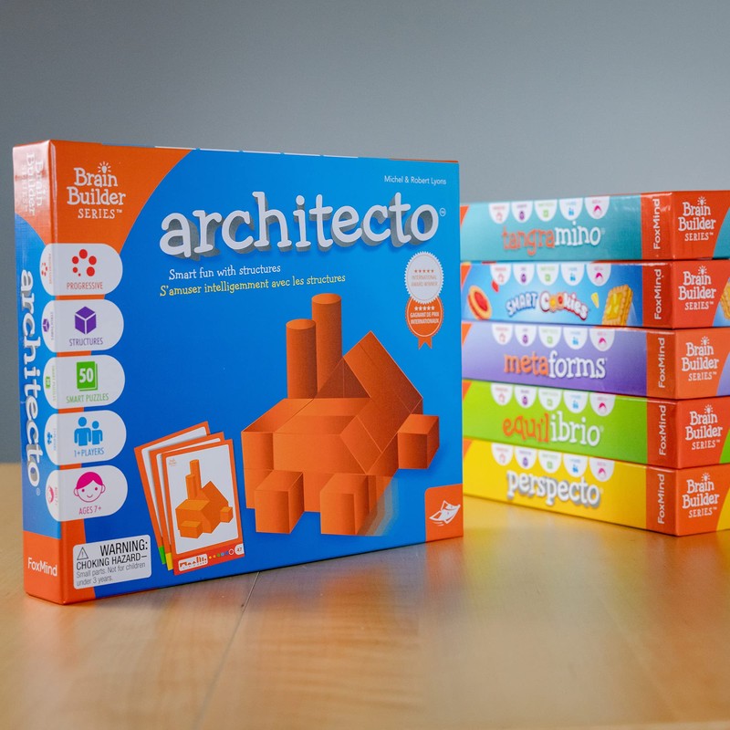 Foxmind Games: Architecto Spatial Logic and Dexterity Game, Smart Fun
