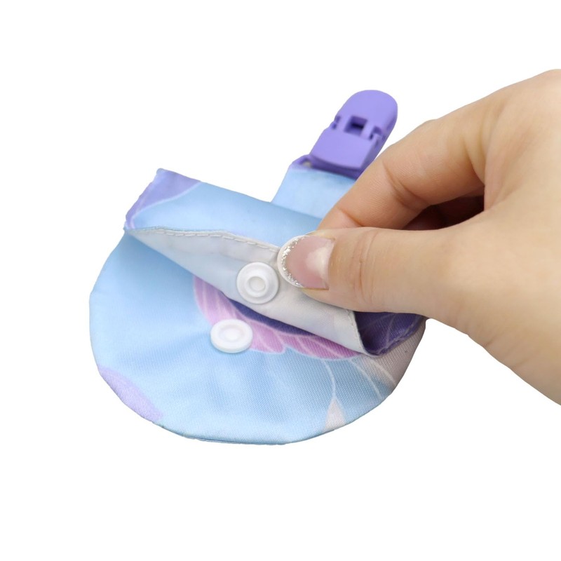 2 Pack Waterproof Feeding Tube Pouch with Snap for NJ