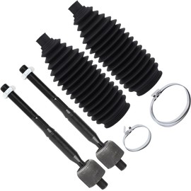 SCITOO 4pcs Front Inner Tie Rod End w/Steering Boot Suspension Kit fit 1998-2005 for Lexus GS300 2001-2005 for Lexus GS430 1998-2000 for Lexus GS400