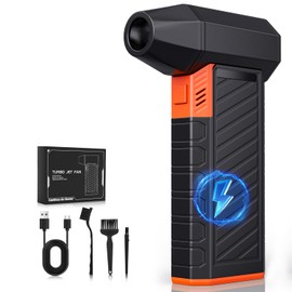 Azevix Electric Air Duster-130000RPM Super Power Cordless Air Duster Rechargeable, 3 Gear Adjustable Compressed Air Duster with LED Light for Computer/Outdoor/Home Cleaning-Replaceable Battery Design