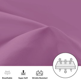 AMEHA 100% Brushed Microfiber Pillow Cases 2 Pack, Super Soft Standard Pillow Cases | Hotel Quality Pillow Covers, 50x75 cm,