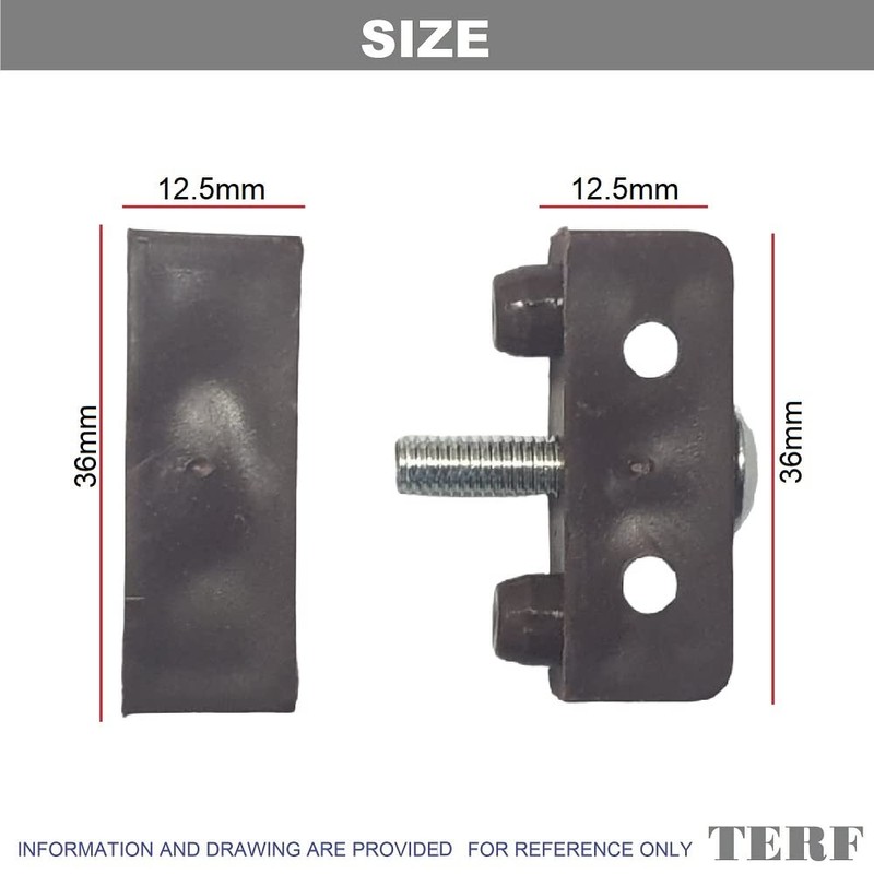 TERF® Heavy Duty Knockdown Fitting Brown Wood & Furniture Jointing