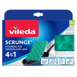 Vileda Scrunge Scouring Pads (Pack of 4)