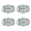 4Pcs LED Strobe Light High Brightness Waterproof Portable Wireless Flashing