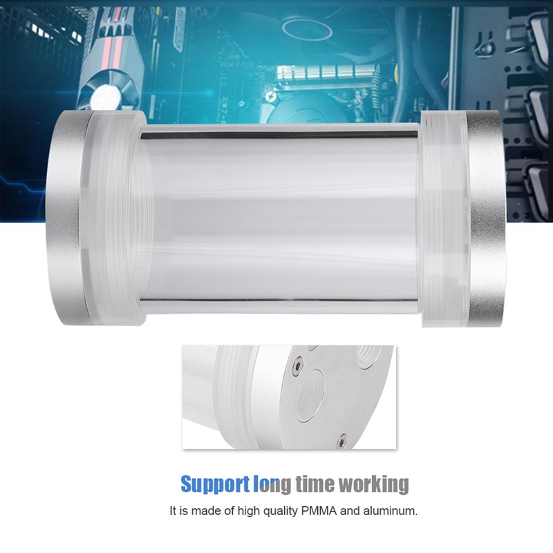 Cooling Accessory PMMA Aluminum Computer Water Cooled Cylinder Water Tank