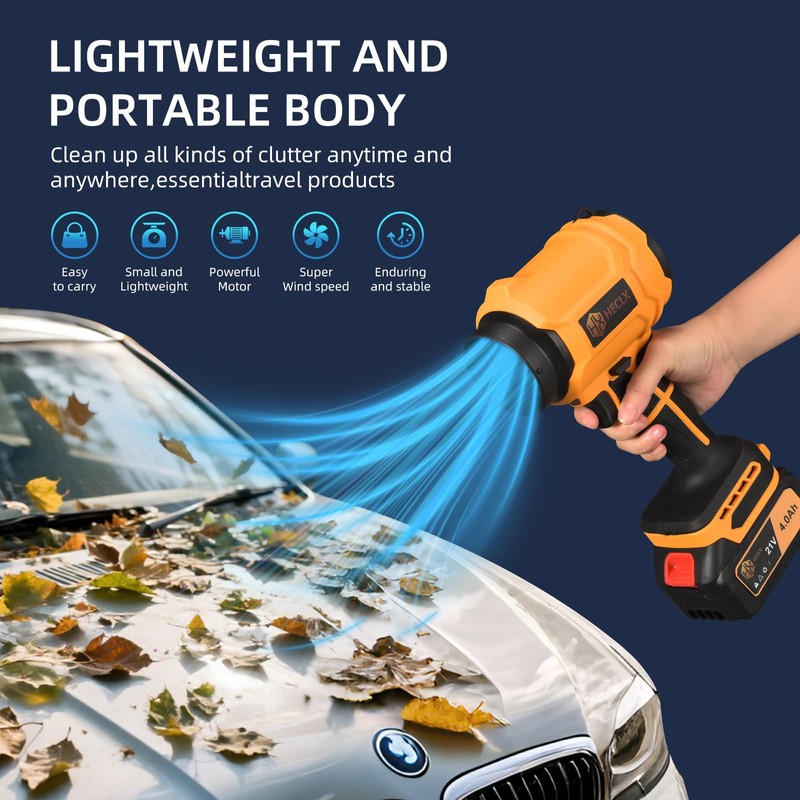 Leaf Blower Cordless,Handheld Leaf Blower with Battery and Charger,Handheld Leafs
