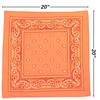 Vibrant Neon Polyester Bandana (20"x20") - 1 Pc - Perfect
