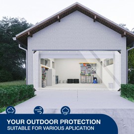 Ezcasch 20oz Outdoor Clear Curtain, PVC Vinly Outdoor Clear Panel Curtain, Weather Resistant Outdoor Curtain for Pergola, Porch, Gazebos, with Rustproof Grommets 8'H x 10'W(120''W x 96''L,H=L)