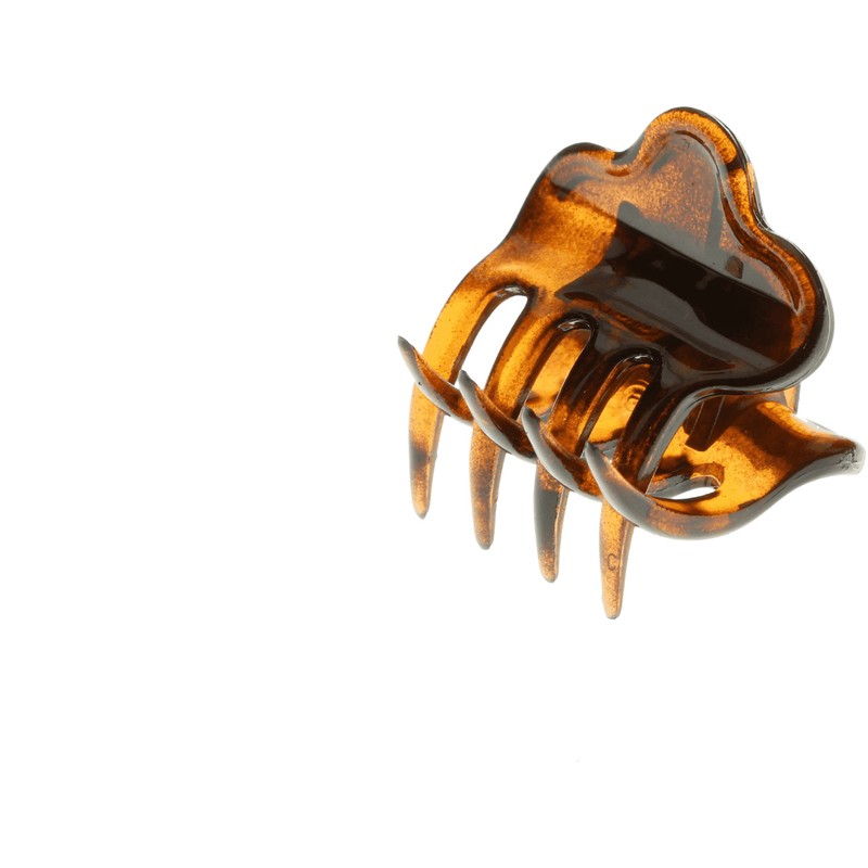 My Style Small 1.5 cm Nylon Hair Claw Clip Brown