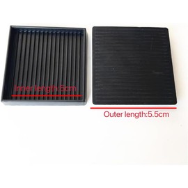 Rubber Caster Cups, Non Slip Furniture Pads, Anti-Slip Gripper, Anti Skid Furniture Feet, Anti Slide Floor Protector for Bed Couch Table Chair Stoppers - 4 Pack (Black, 2X2inch/5X5cm