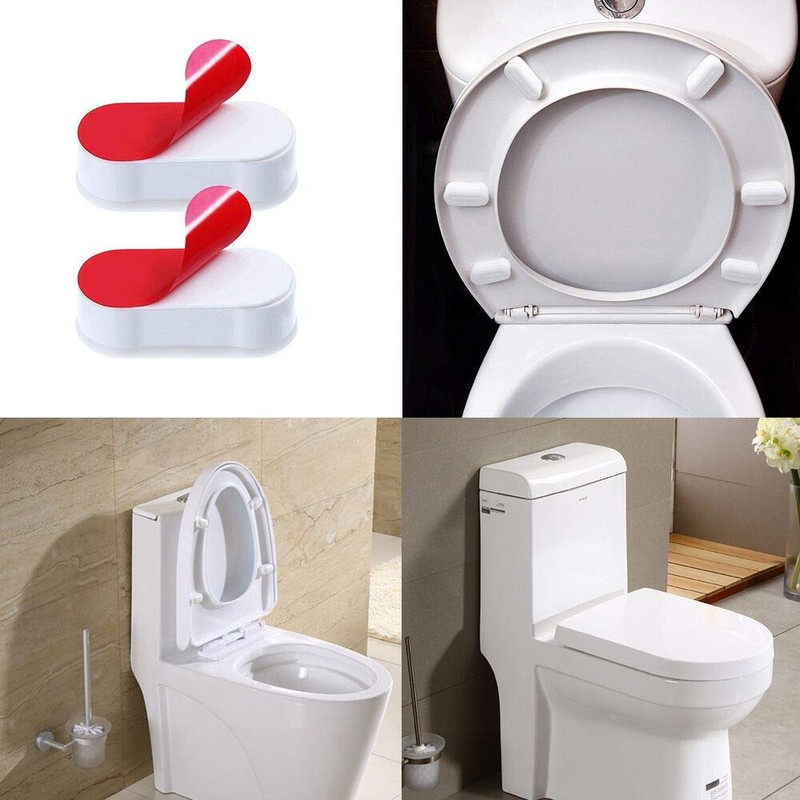 Toilet Seat Buffer Pack of 8 Spacers Support Plugs for