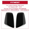 HECASA Gloss Black Side Mirror Cover Cap Replacement For Toyota