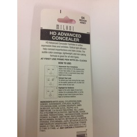Milani HD Advanced Concealer Eye and Face MEDIUM HONEY #04 NEW.