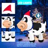JOYEASE - Vaca inflable de Navidad de 4.4 pies, con