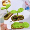 WOONEKY Bean Sprout Hair Clip 2pcs Sprout Clips Soft Comfortable