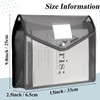 Epakh 10 Pcs Plastic File Folders Envelope Expanding File Wallet
