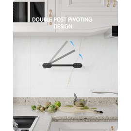 WZKALY Black Paper Towel Holder Under Cabinet, Self Adhesive or Wall Mounted SUS304 Stainless Steel Paper Towel Holder for Kitchen, Bathroom, Farmhouse, Barbecue and Laundry (Matte Black)