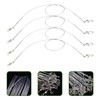 GANAZONO 24Pcs Wear Resistant Metal Fishing Lines with Swivel Design