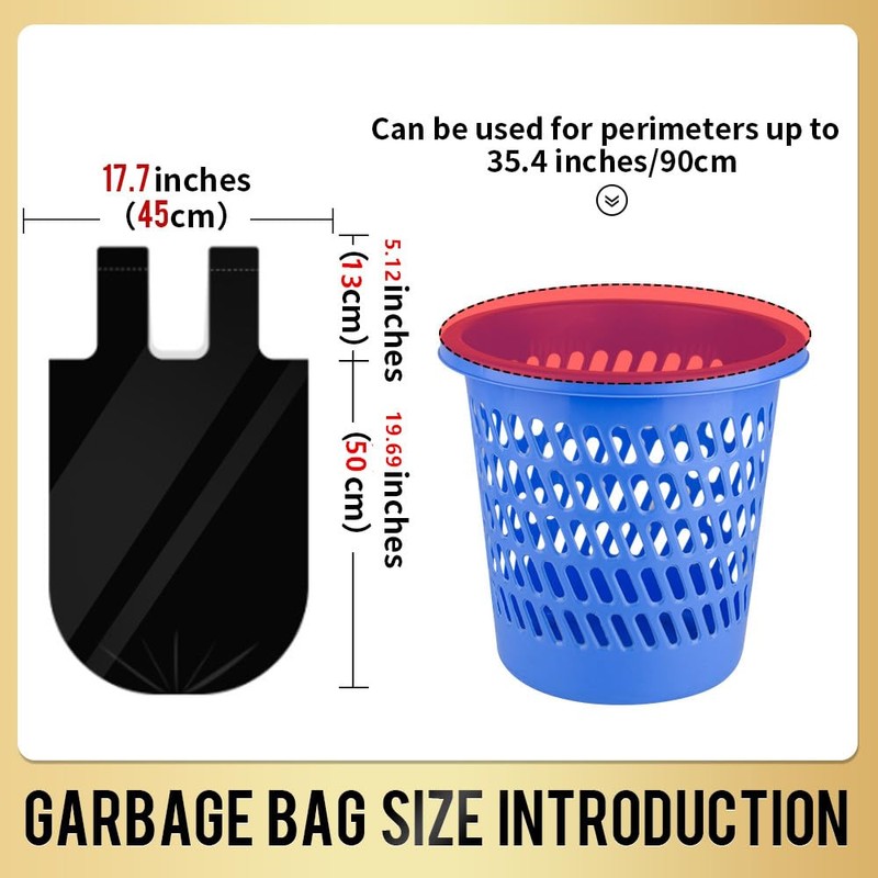 Handle Trash Bags 4 Gallon 100 Counts Small Garbage Bags