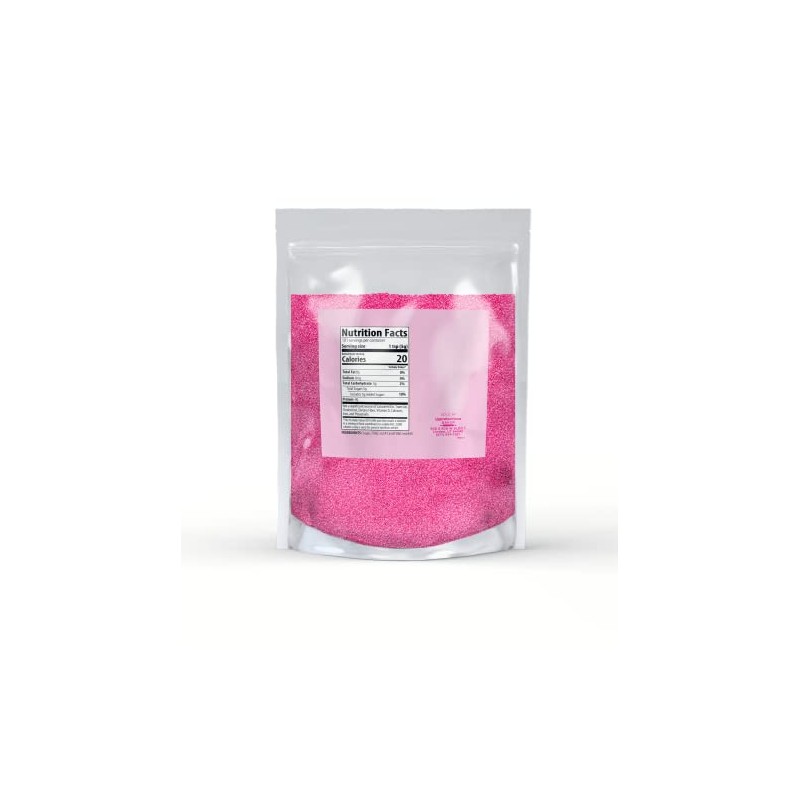 Unpretentious Pink Sanding Sugar, Colorful Sugar Crystals for Festive Holiday