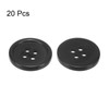 HARFINGTON 20pcs 28L Sewing Buttons 11/16"(18mm) Resin Round Flat 4-Hole