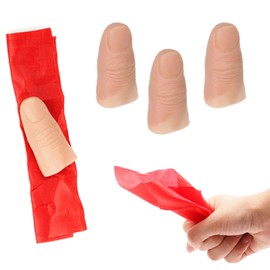 Magic Thumb, Magic Thumb Tip, Soft Plastic Finger, Magic Thumb Trick, Magic Finger Magic Trick Includes, Finger Magic Props, Artificial Fingers, for Magic Items Party