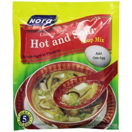 Nora Chinese Style Hot and Sour Soup Mix, 2.12-Ounce (Pack of 6)