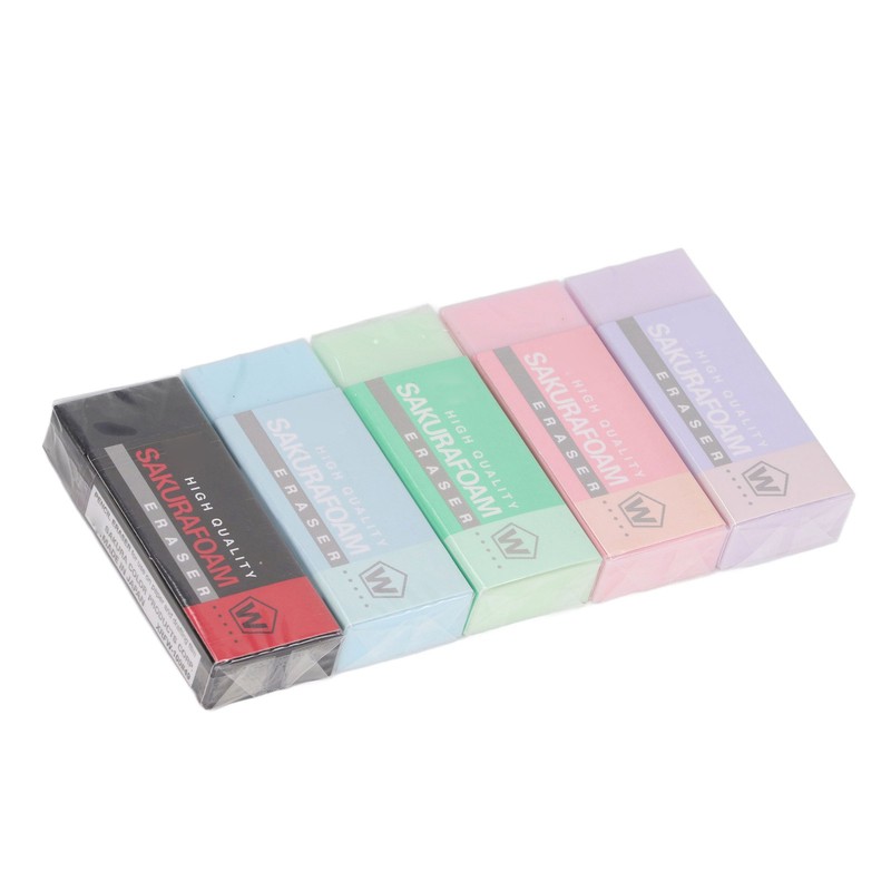 5 Pcs Art Eraser Strong Cleaning Ability Colored Eraser for