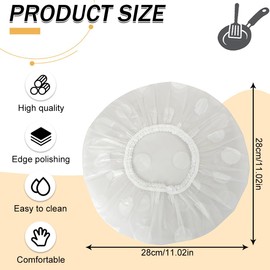 THXFUNAREA 4 Pieces Covers for Food Bread Baking Accessories Proofing Basket Bread Proofing Foil Round Bowls Sourdough Cover Covers Elastic Accessories Food Storage Covers