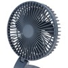 Desktop Folding Fan 3 Speeds USB Rechargeable Punch Free Electric