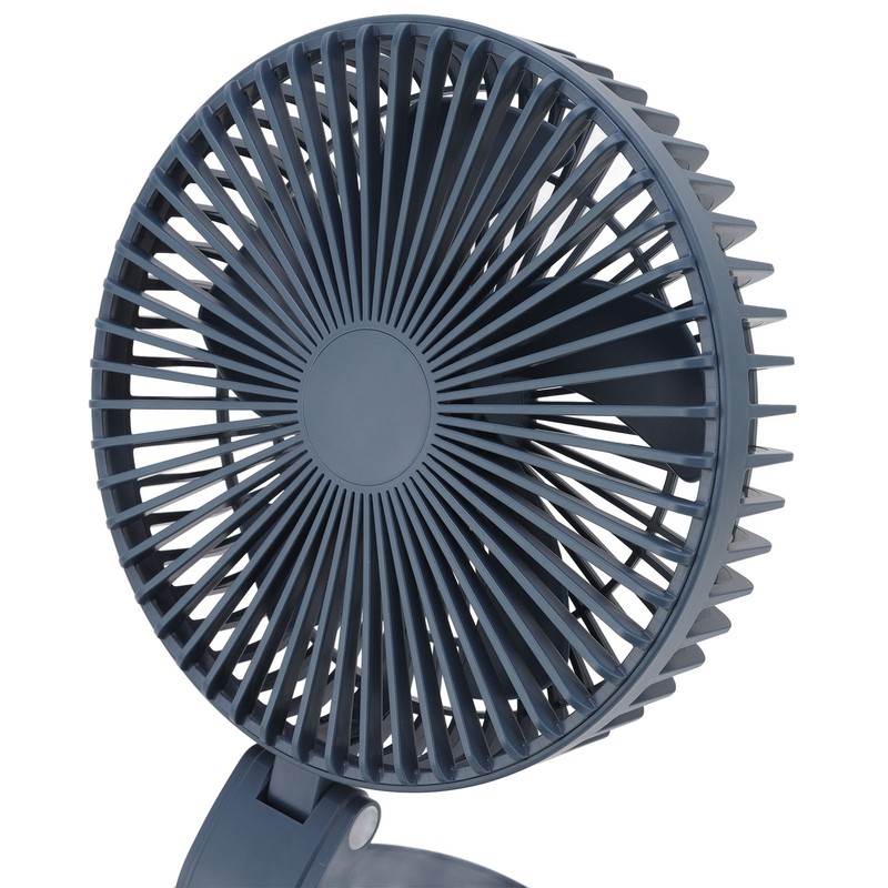 Desktop Folding Fan 3 Speeds USB Rechargeable Punch Free Electric