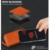 GADIEMKENSD Credit Card Holder RFID Protection Leather Wallet 14 Compartments