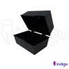 Indigo® 5x3" Black Index Card Box with A-Z Coloured Guide