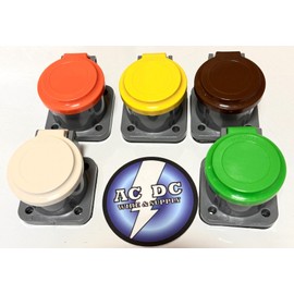 HUBBELL 480V 400A HUBBELL SERIES 16 CAMLOCK DEVICES SET PANEL STR RECEPT NON-MET COVERS