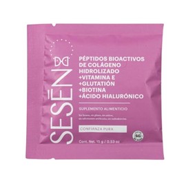 SESĒN | Colágeno Pink Grass Fed | 30 Sachets | Colágeno + Ácido Hialurónico + Biotina + Glutatión + Vitamina E | Sin Gluten