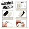 TOMALL for Nissan Key Fob Cover with Keychain 5 Buttons