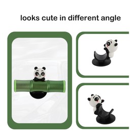 PSLER Panda Designed Safety Hammer Emergency Kit 2-in-1 Emergency Window Breaker & Seat Belt Cutter Cute Glass Breaker Safety Hammer (Black)