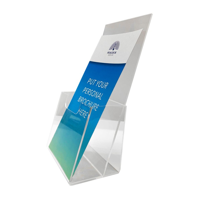 PEACOCK DISPLAY pocket brochure holder (acrylic 2)