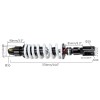 Unbranded 750lbs 370mm 14.5" Motorcycle Rear Shock Absorber Clevis Pit