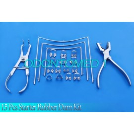ODM Starter Rubber Dam Kit of 15 Pcs Dental Surgical Instruments