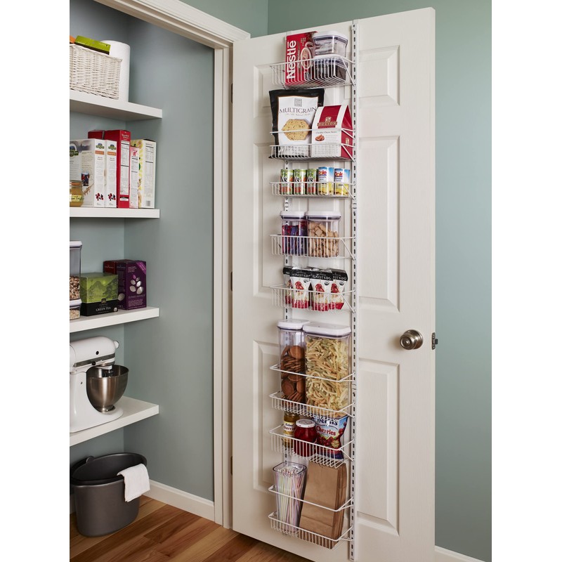 ClosetMaid Adjustable Organizer Rack with Baskets Wall or Over Door