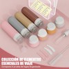 Set 3 Botellas de Viaje Silicona 70ml,Envases Herméticos.